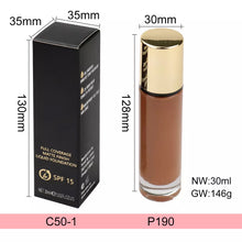 Load image into Gallery viewer, 24k Gold Top Glass Bottle Foundation